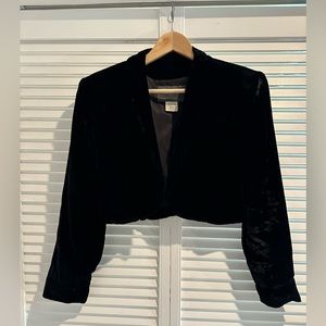 A.B.S Collection short Velvet black blazer size 8